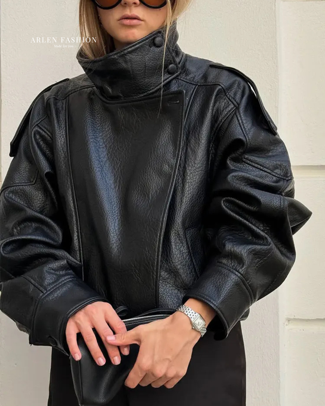 High-neck jacket with zipper (Autumn/Winter 2025)