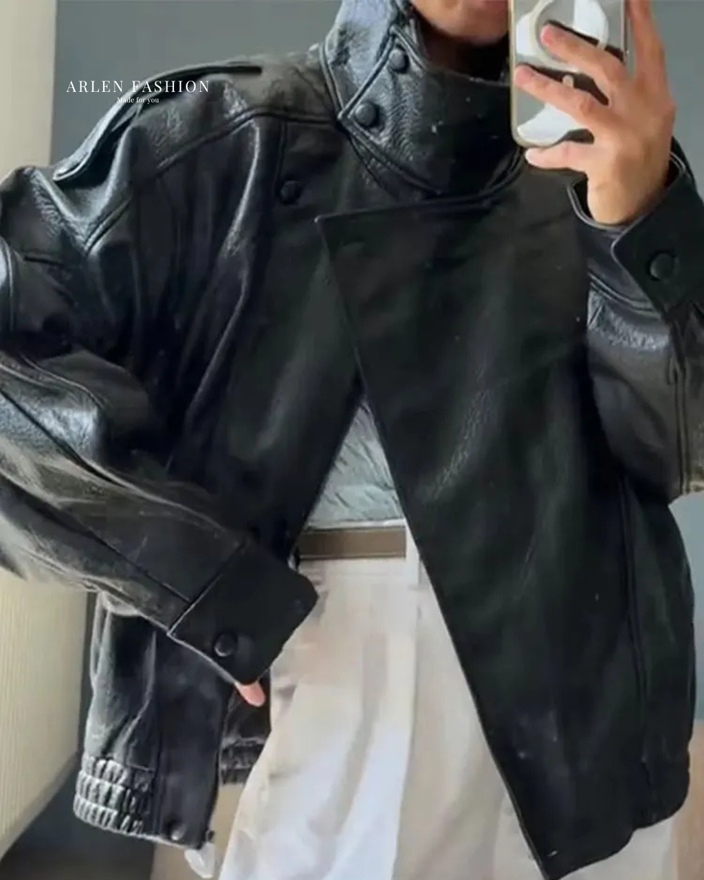 High-neck jacket with zipper (Autumn/Winter 2025)